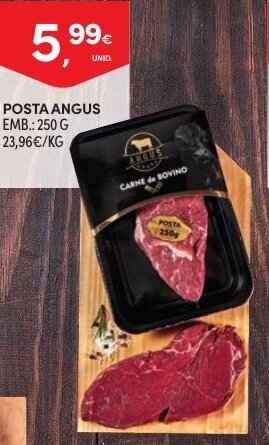 Continente Posta Angus 250g promoção