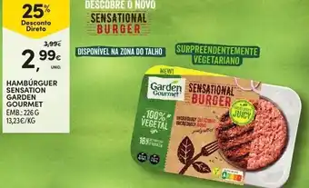 Continente Hambúrguer Sensation Garden 226g promoção