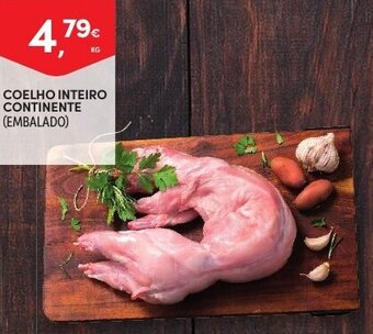 Continente Coelho Inteiro Continente promoção