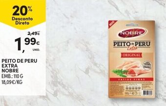 Continente Peito de Peru Extra Nobre 110g promoção