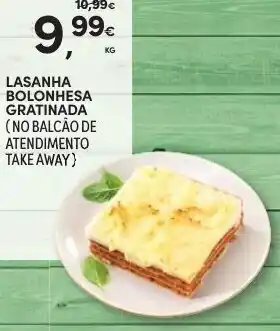 Continente Lasanha Bolonhesa Gratinada promoção