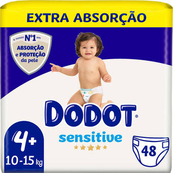 Continente Fraldas sensitive extra 10-15kg t4 promoção
