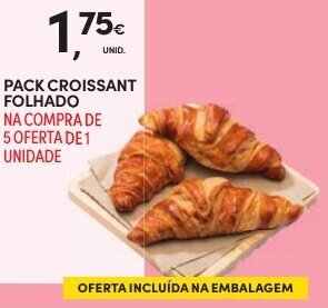 Continente Pack Croissant Folhado promoção