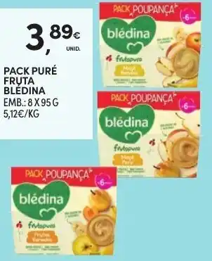 Continente Pack Puré Fruta Bledina 8 x 95g promoção