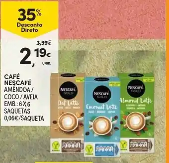 Continente Café Nescafé 6 x 6 Saquetas promoção