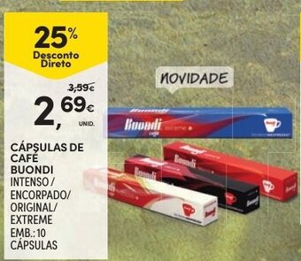 Continente Cápsulas de Café Boundi 10 Cápsulas promoção