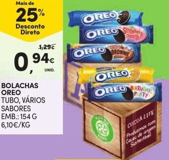 Continente Bolachas Oreo 154g promoção
