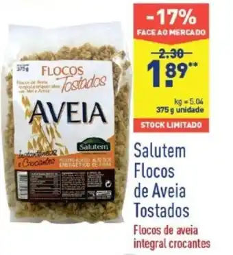ALDI Salutem FLocos de Aveia Tostados 375g promoção