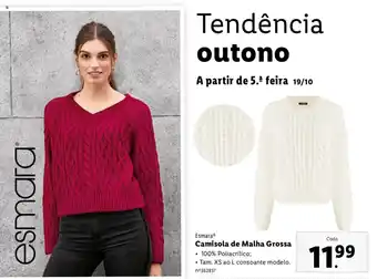 Lidl Esmara Camisola de Malha Grossa promoção