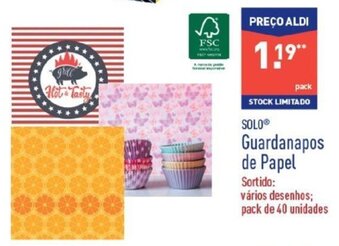 ALDI Guardanapos de Papel promoção