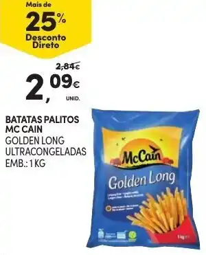 Continente Batatas Palitos Mc Cain 1kg promoção