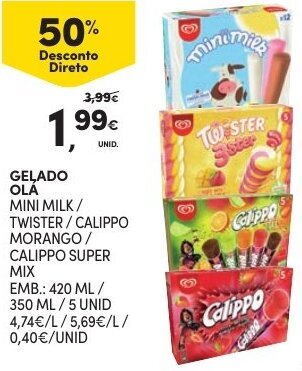 Continente Gelado Olá 420ml promoção