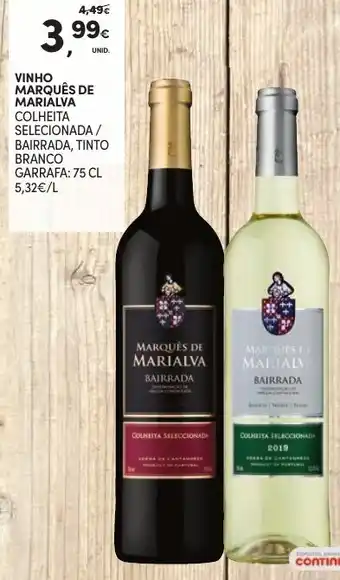 Continente Vinho Marquês de Marialva 75cl promoção