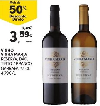 Continente Vinho Vinha Maria 75cl promoção