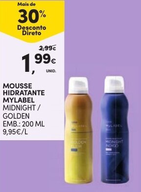Continente Mousse Hidratante MyLabel 200ml promoção