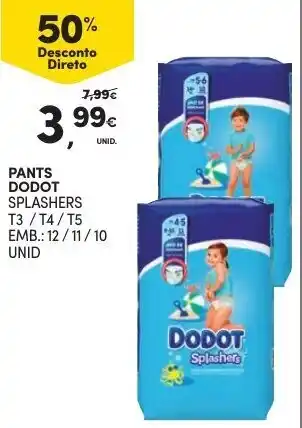 Continente Pants Dodot 12/11/10 Unid promoção