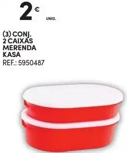 Conj. 2 Caixas Merenda Kasa