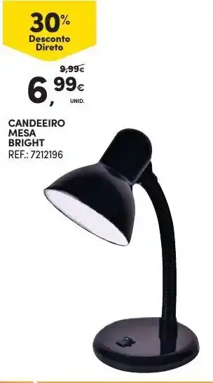 Continente Candeeiro Mesa Bright promoção