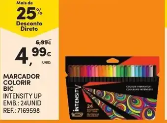 Continente Marcador Colorir BIC 24 Unid promoção