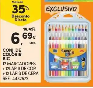 Continente Conj. de Colorir BIC promoção