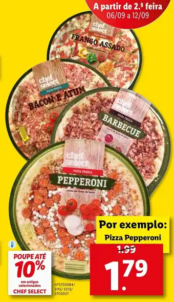 Lidl Pizza Pepperoni promoção