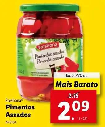 Lidl Freshona Pimentos Assados 720ml promoção