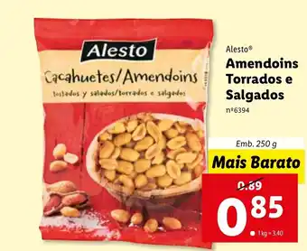 Alesto Amedoins Torrados e Salgados 250g