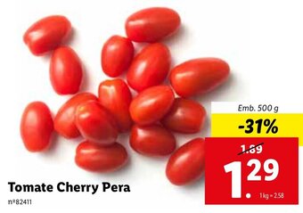 Lidl Tomate Cherry Pera 500g promoção