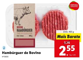 Hambúrguer de Bovino 465g