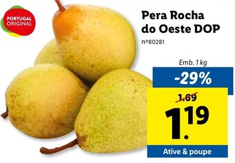 Lidl Pera Rocha do Oeste DOP 1kg promoção