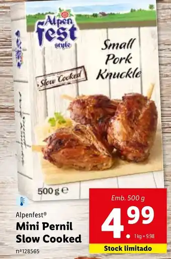 Lidl Alpenfest Mini Pernil Slow Cooked 500g promoção
