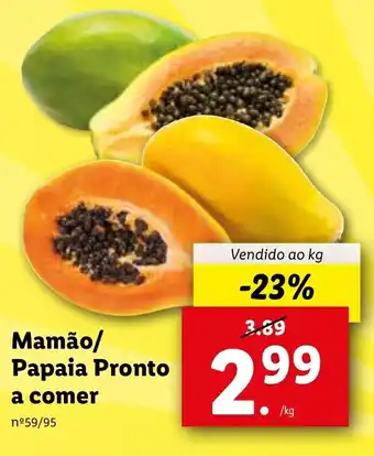 Lidl Mamão/Papaia Pronto a Comer promoção