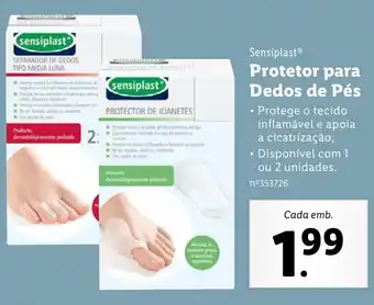 Lidl Sensiplast Protetor para Dedos de Pés promoção