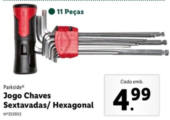 Lidl Parkside Jogo Chaves Sextavadas/Hexagonal promoção