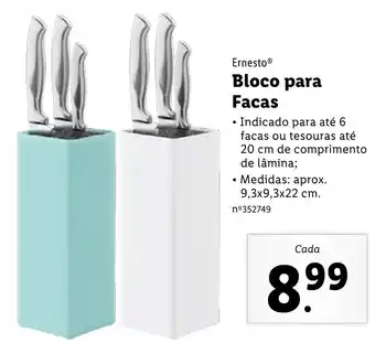 Lidl Bloco para Facas promoção