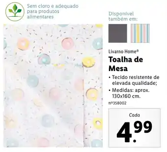 Lidl Toalha de Mesa 130 x 160cm promoção