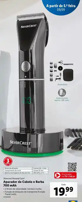 Lidl Aparadora de Cabelo e Barba 700mAh promoção