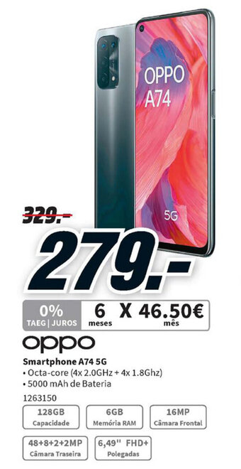 Oppo Smartphone A74 5G