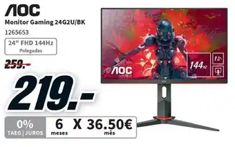Monitor Gaming 24G2U/BK