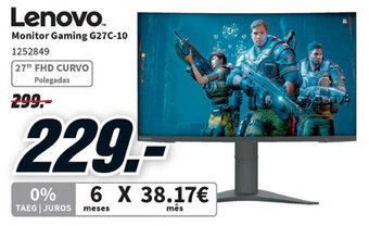 MediaMarkt Lenovo Monitor Gaming G27C-10 promoção
