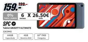 MediaMarkt SPC Tablet Gravity Ultimate promoção