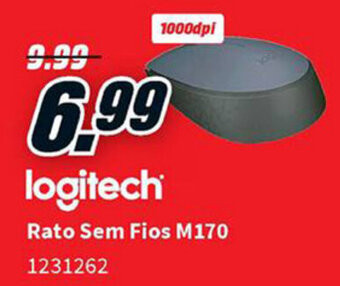 MediaMarkt Logitech Rato Sem Fios M170 promoção