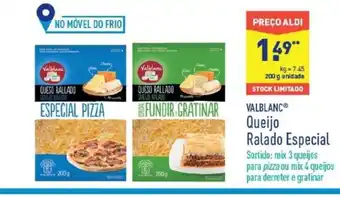 ALDI Queijo Ralado Especial 200g promoção