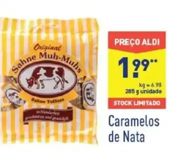 ALDI Caramelos de Nata 285g promoção