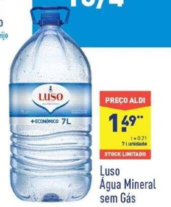 ALDI Luso Água Mineral sem Gás 7L promoção