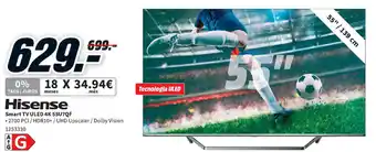 MediaMarkt Hisense Smart TV ULED 4K 55UQF promoção