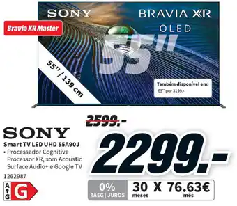 MediaMarkt Sony Smart LED UHD 55A90J promoção