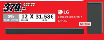 MediaMarkt LG Barra de Som SPD7Y promoção
