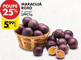 Pingo Doce Maracujá Roxo promoção