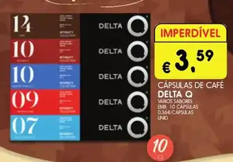 Meu Super CÁPSULAS DE CAFÉ DELTA Q VARIOS SABORES EMB: 10 CAPSULAS promoção